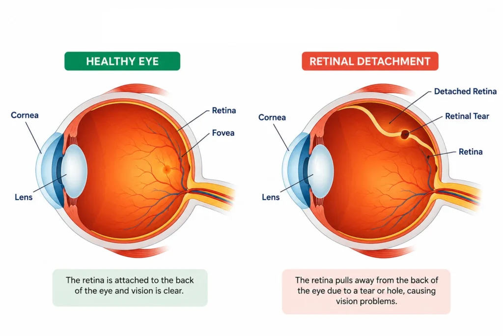 Retinal condition diagnosis at Retiora Eye Care